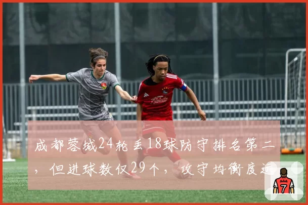 成都蓉城24轮丢18球防守排名第二，但进球数仅29个，攻守均衡度远超浙江队